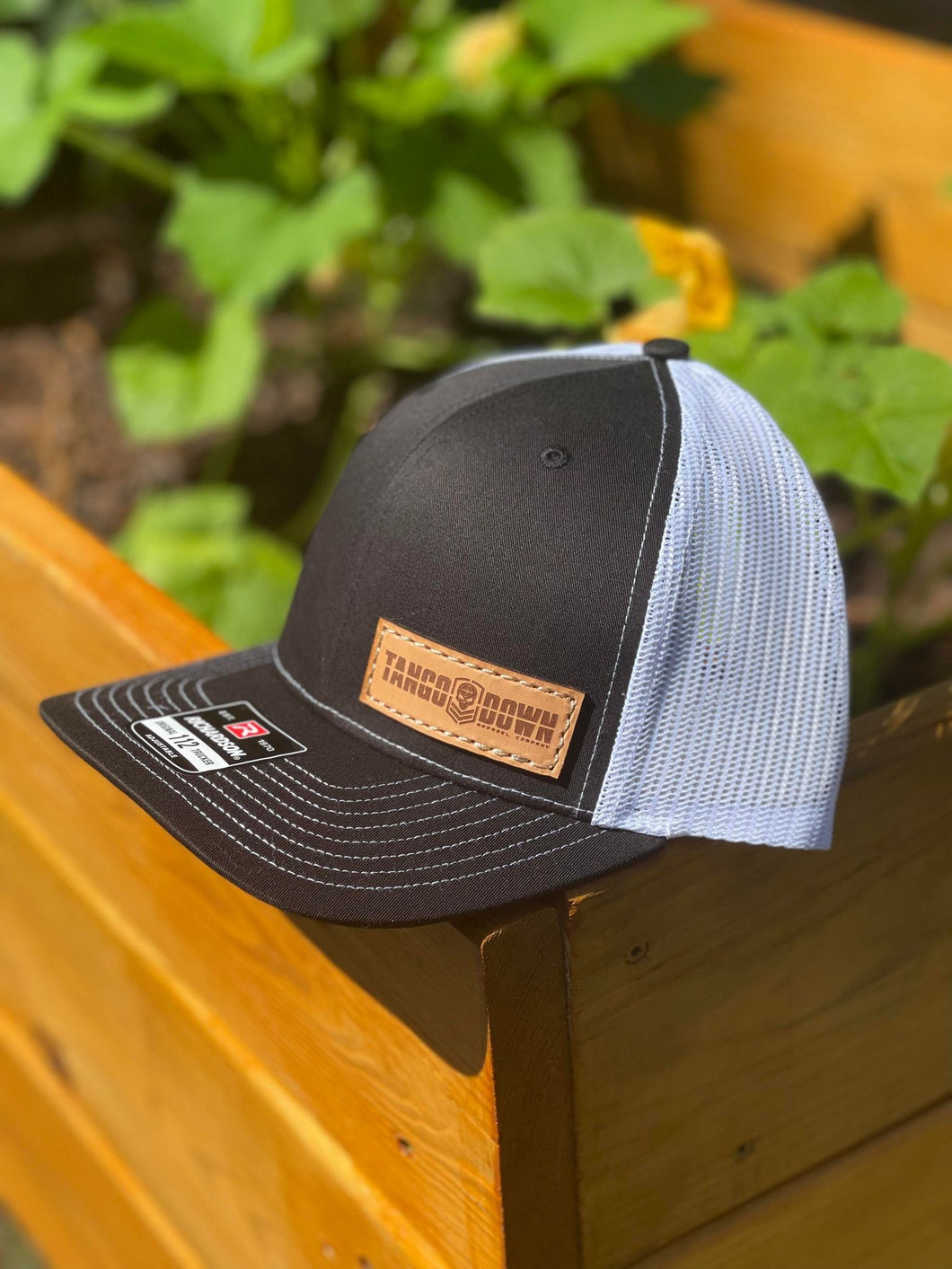 Tango Down Apparel LLC Trucker Hats SnapBack (Leather patch Full TD Logo)